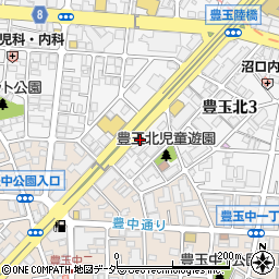 東京都練馬区豊玉北3丁目15周辺の地図