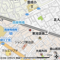 東京都豊島区東池袋2丁目35-7周辺の地図