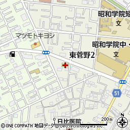 ミニストップ東菅野２丁目店周辺の地図
