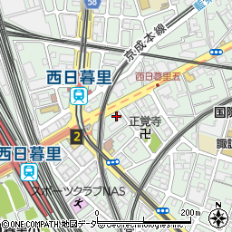 東京都荒川区西日暮里5丁目12-11周辺の地図