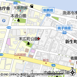 千葉県銚子市新生町1丁目126周辺の地図