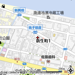 千葉県銚子市新生町1丁目48-27周辺の地図