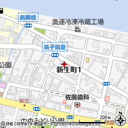 千葉県銚子市新生町1丁目48-6周辺の地図