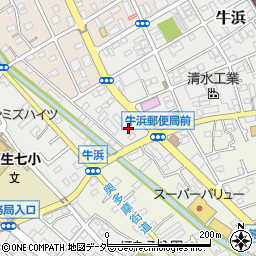 東京都福生市牛浜40周辺の地図