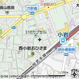 東京都江戸川区西小岩1丁目19-25周辺の地図