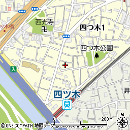 東京都葛飾区四つ木1丁目13周辺の地図