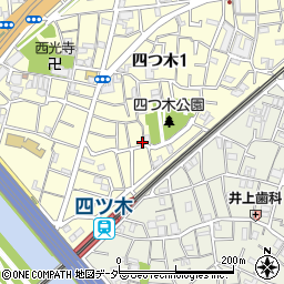 東京都葛飾区四つ木1丁目17-7周辺の地図