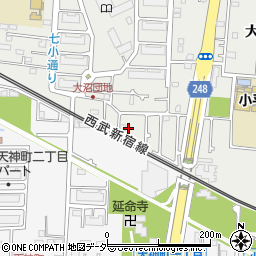 東京都小平市大沼町7丁目14周辺の地図