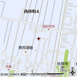 東京都立川市西砂町4丁目38周辺の地図