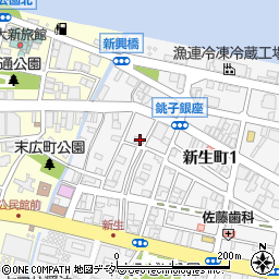 千葉県銚子市新生町1丁目46-3周辺の地図