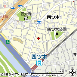 東京都葛飾区四つ木1丁目13-3周辺の地図