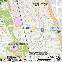 東京都福生市熊川二宮周辺の地図