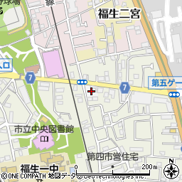 東京都福生市熊川二宮周辺の地図