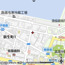 千葉県銚子市新生町1丁目42-1周辺の地図