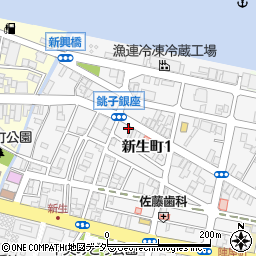 千葉県銚子市新生町1丁目48-3周辺の地図