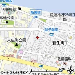 千葉県銚子市新生町1丁目46-1周辺の地図