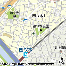 東京都葛飾区四つ木1丁目17周辺の地図