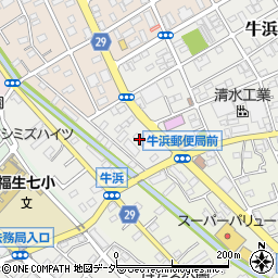 東京都福生市牛浜37周辺の地図