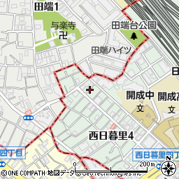 東京都荒川区西日暮里4丁目9周辺の地図