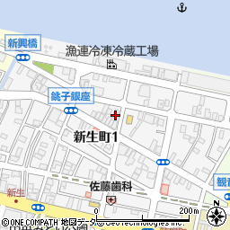 千葉県銚子市新生町1丁目40-18周辺の地図