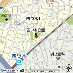 東京都葛飾区四つ木1丁目16周辺の地図