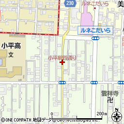 小平駅西通り周辺の地図
