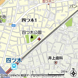 東京都葛飾区四つ木1丁目16-25周辺の地図