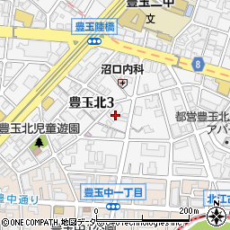 東京都練馬区豊玉北3丁目4周辺の地図