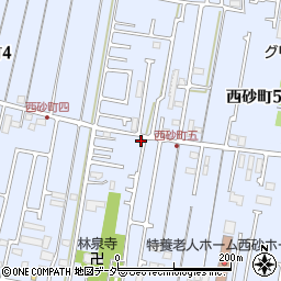 東京都立川市西砂町5丁目13-7周辺の地図