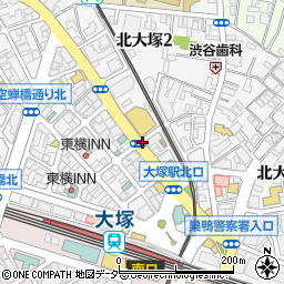 東京都豊島区北大塚周辺の地図