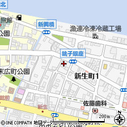 千葉県銚子市新生町1丁目47-1周辺の地図