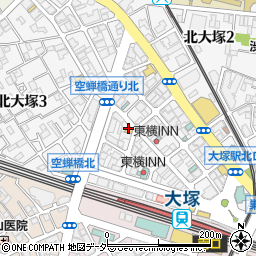 のぶちゃん 大塚店周辺の地図