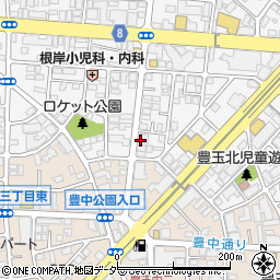 東京あおば農業協同組合　豊玉支店周辺の地図