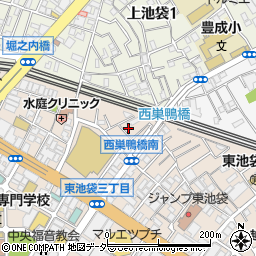 東京都豊島区東池袋2丁目53-2周辺の地図