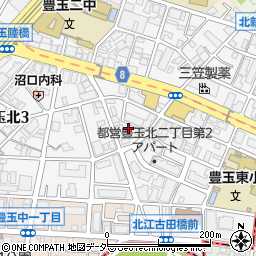 東京都練馬区豊玉北2丁目周辺の地図