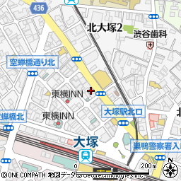 スーパーホテル東京・大塚周辺の地図