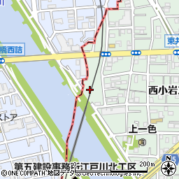 東京都江戸川区西小岩2丁目6周辺の地図