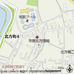 千葉県市川市北方町周辺の地図