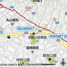 文京区　神明育成室周辺の地図