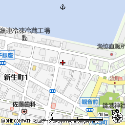 千葉県銚子市新生町1丁目36-5周辺の地図