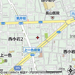 東京都江戸川区西小岩2丁目16-17周辺の地図