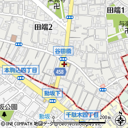 上田端周辺の地図