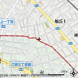 東京都練馬区旭丘1丁目41周辺の地図