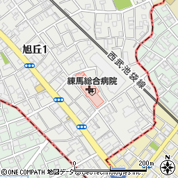 東京都練馬区旭丘1丁目24周辺の地図