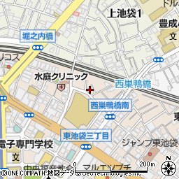 東京都豊島区東池袋2丁目54-2周辺の地図