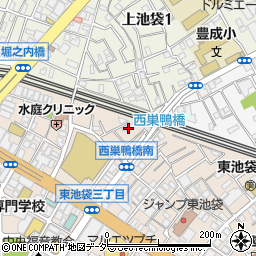 東京都豊島区東池袋2丁目53-5周辺の地図