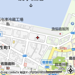 千葉県銚子市新生町1丁目36周辺の地図
