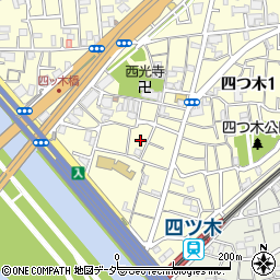 東京都葛飾区四つ木1丁目10周辺の地図