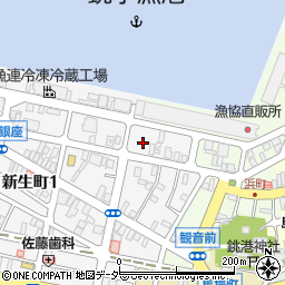 千葉県銚子市新生町1丁目36-23周辺の地図