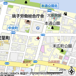 セブンイレブン銚子中央町店周辺の地図